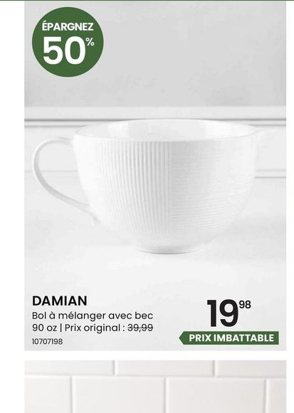 DAMIAN Bol à mélanger avec bec