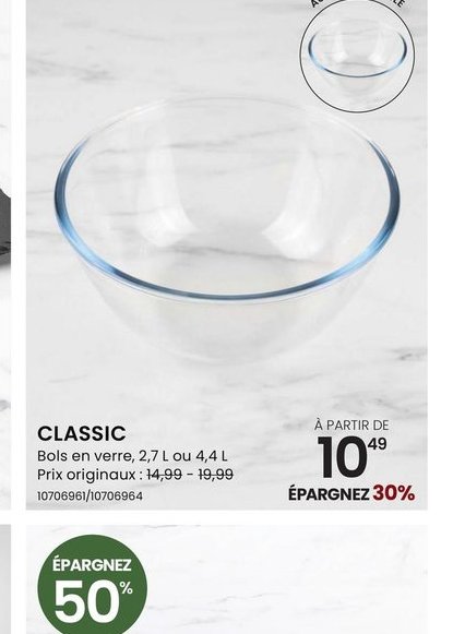 CLASSIC Bols en verre