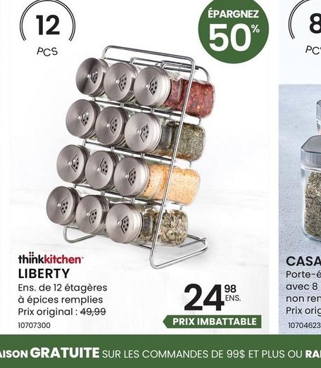 thinkKitchen LIBERTY Ens. de 12 épices remplies