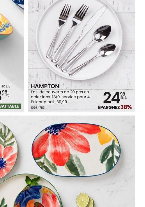 HAMPTON Ensemble de couverts