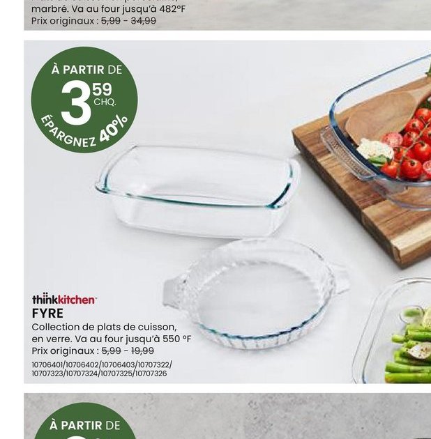 thinkKitchen FYRE Collection de plats de cuisso…