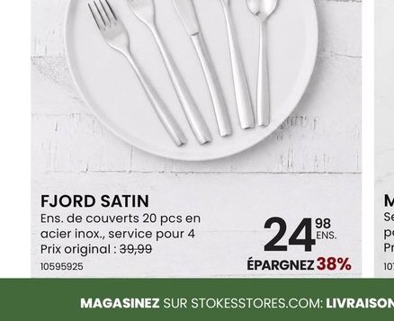 FJORD SATIN - Ensemble de couverts
