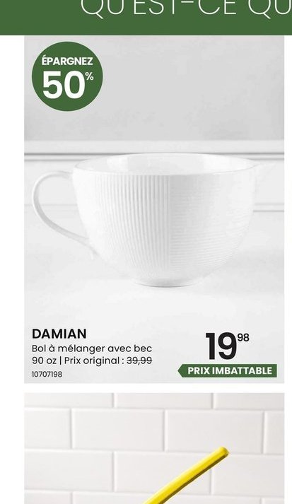 DAMIAN Bol à mélanger avec bec