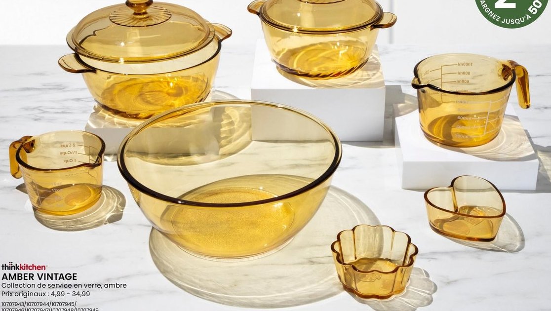 thinkKitchen AMBER VINTAGE Collection de servic…