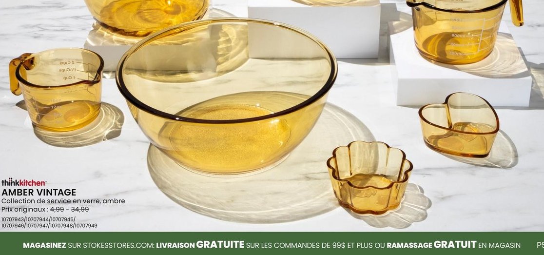 thinkitchen AMBER VINTAGE Collection de service…
