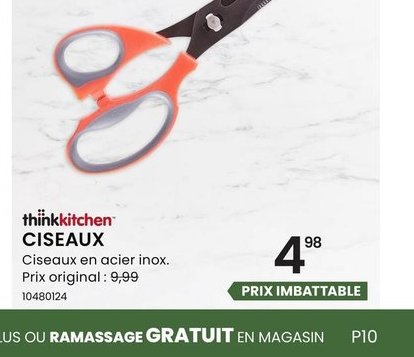 thinkkitchen CISEAUX Ciseaux en acier inox