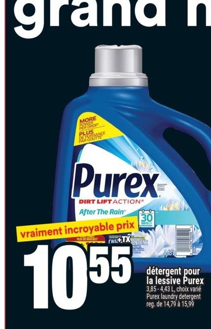 Purex Dirt Lift Action After The Rain Detergent