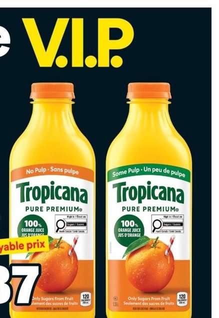 Jus réfrigéré Tropicana Pure Premium Orange