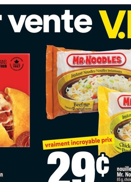 Nouilles instantanées Mr. Noodles