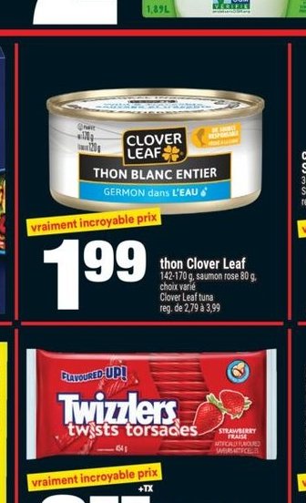 Thon Clover Leaf Thon Blanc Entier