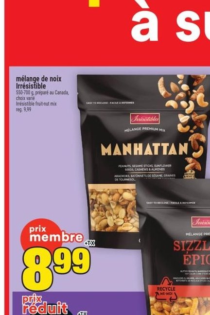 Mélange de noix irristible