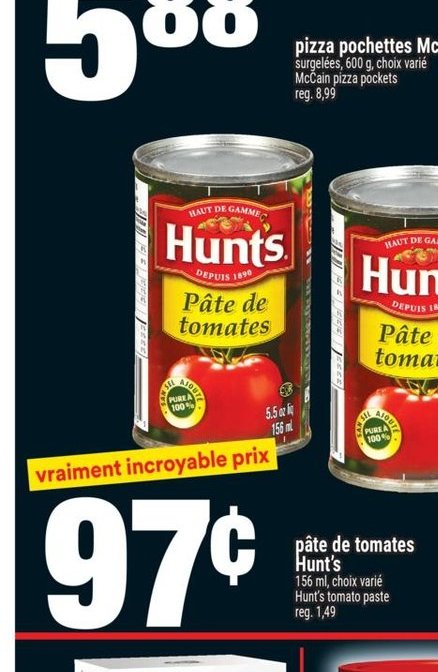 Pâte de tomates Hunt's
