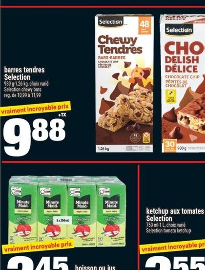 Sélection Barres tendres Chewy