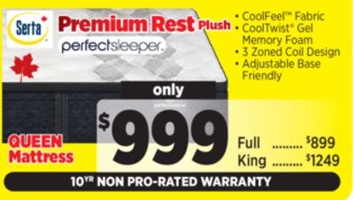 Serta "Perfect Sleeper" Premium Rest Plush Quee…
