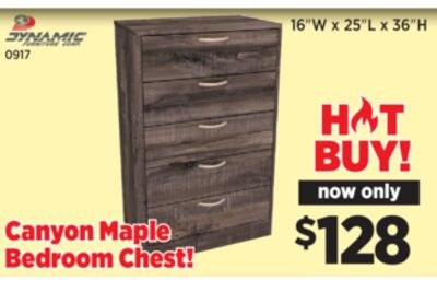 Canyon Maple 4-Drawer Chest
