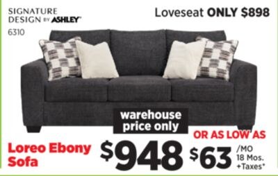 Loreo Ebony Sofa