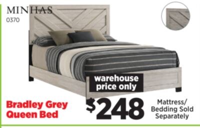 Bradley Dusty Oak Grey Queen Bed