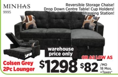 Colsen Grey 2Pc Lounger