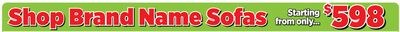 Shop Brand Name Sofas starting from only
