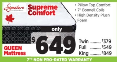 Supreme Comfort Queen Mattress
