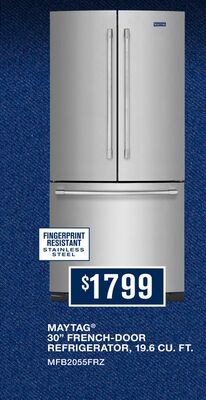 MAYTAG® 30˝ FRENCH-DOOR REFRIGERATOR