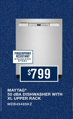 MAYTAG® 50 dBA DISHWASHER WITH XL UPPER RACK