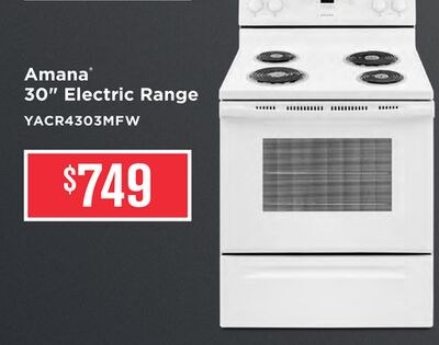 Amana® 30" Electric Range