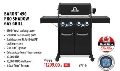 BARON™ 490 PRO SHADOW GAS GRILL