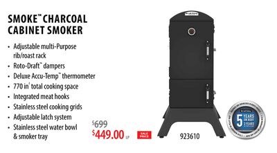 SMOKE® CHARCOAL CABINET SMOKER