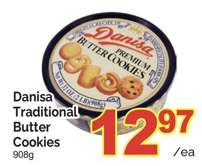 DANISA TRADITIONAL BUTTER COOKIES, 908g