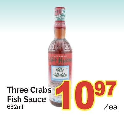 THREE CRABS FISH SAUCE, 682ml