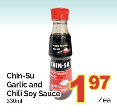 CHIN-SU GARLIC AND CHILI SOY SAUCE, 330ml