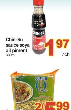 Chin-Su sauce soja ail piment
