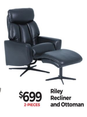 Riley Recliner and Ottoman