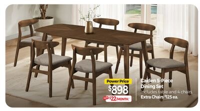 Caiden 5-Piece Dining Set