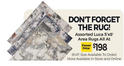 DON'T FORGET THE RUG!