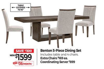 Benton 5-Piece Dining Set