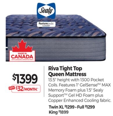 Riva Tight Top Queen Mattress