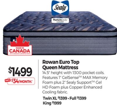 Rowan Euro Top Queen Mattress