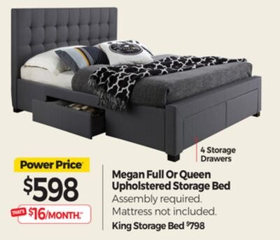 Megan Full Or Queen Upholstered Storage Bed