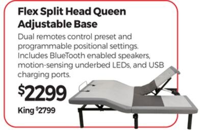 Flex Split Head Queen Adjustable Base