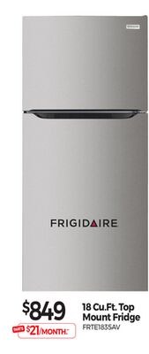 18 Cu.FT. Top Mount Fridge
