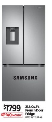 21.8 Cu.Ft French Door Fridge