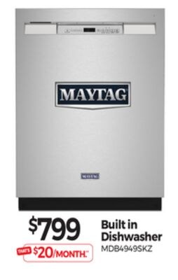 Maytag Built in Dishwasher