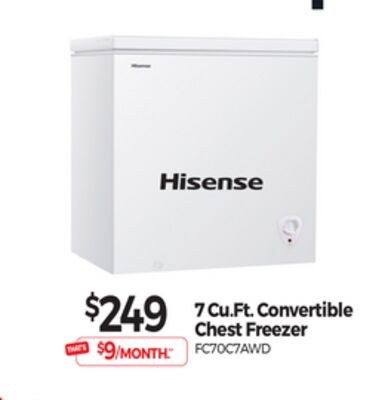 7 Cu.Ft. Convertible Chest Freezer