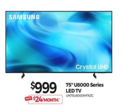 75" U8000 Series LED TV