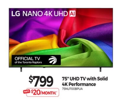 75" UHD TV with Solid 4K Performance