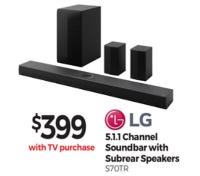 5.1.1 Channel Soundbar with Subrear Speakers