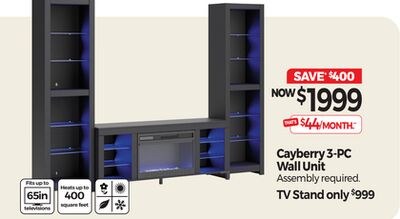 Cayberry 3-PC Wall Unit