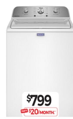 4.8 Cu.Ft. Top Load Washer